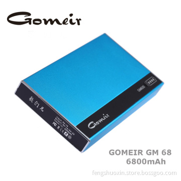 Gomeir 6800mAh Dual USB Power Bank for iPhone 5s, 5c, Samsung